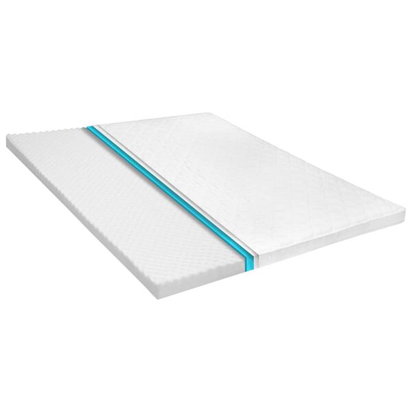vidaXL Sobrecolch&oacute;n 140x200 cm espuma de gel frio 6 cm perfil huevo