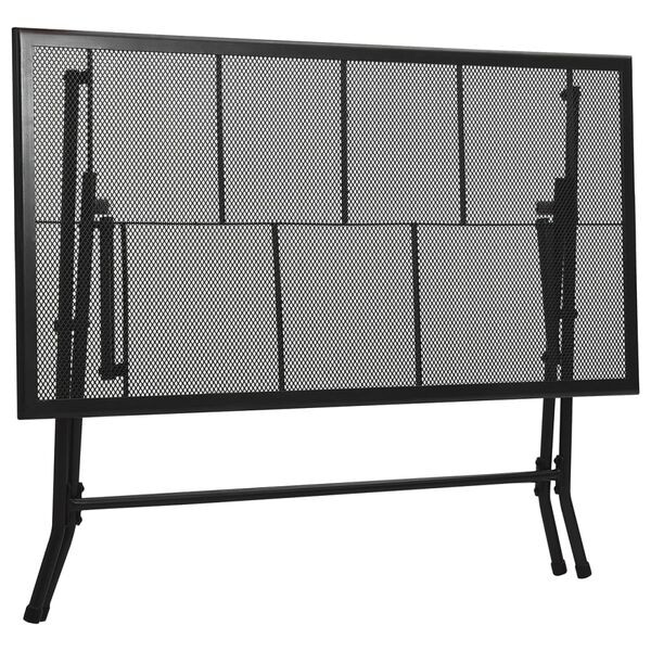 vidaXL Juego de muebles de comedor de jard&iacute;n 7 piezas acero antracita