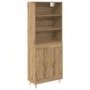 vidaXL Aparador alto Roble artisan 69,5 x 34 x 180 cm