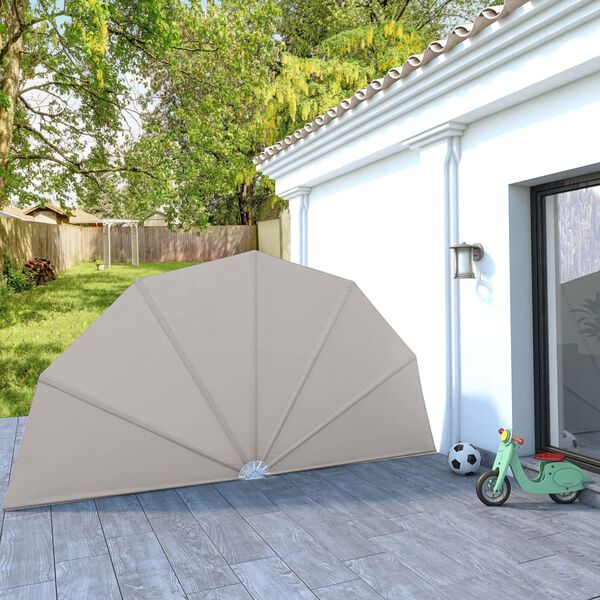 vidaXL Toldo lateral plegable terraza color crema 200 cm