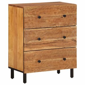 vidaXL Armario auxiliar madera maciza de acacia 60x33x75 cm