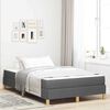 vidaXL Cama tipo Box Spring con colch&oacute;n Gris oscuro 120 x 190 cm tela