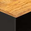 vidaXL Mueble de TV madera maciza de mango marrón negro 80x33,5x46 cm