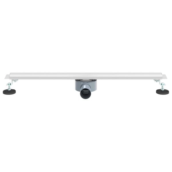 vidaXL Desag&uuml;e de ducha 360&deg; con modelo delgado Plateado 70 cm