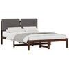 vidaXL Estructura de Cama con Cabecera Tapizada