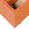 vidaXL Jardinera madera maciza de pino marr&oacute;n cera 90x40x49,5 cm