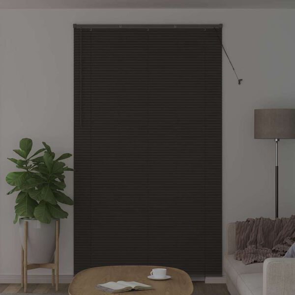 vidaXL Persianas venecianas Manual Gris oscuro 220 x 135 cm Aluminio
