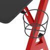 vidaXL Escritorio para juegos patas forma Y negro y rojo 110x60x75 cm