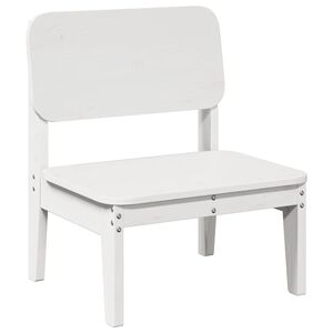vidaXL Silla de jard&iacute;n madera maciza de pino blanco 60x52,5x72 cm