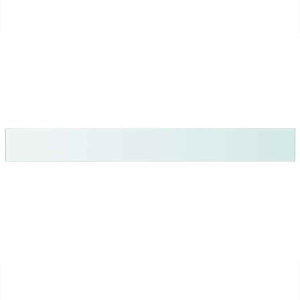 vidaXL Estantes 2 unidades panel de vidrio transparente 110x12 cm