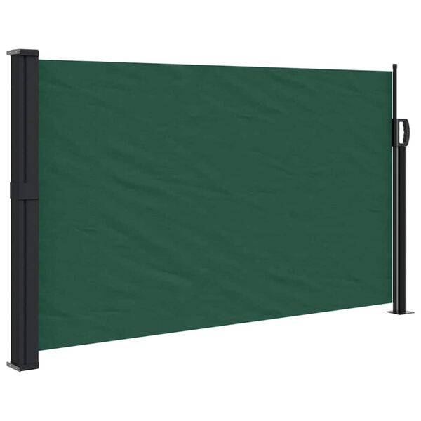 vidaXL Toldo lateral retr&aacute;ctil verde oscuro 120x500 cm