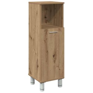 vidaXL Armario de ba&ntilde;o madera contrachapada roble artisan 30x30x95 cm