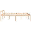 vidaXL Cama para personas mayores madera maciza de pino 140x200 cm