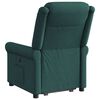 vidaXL Sill&oacute;n reclinable elevable tela verde oscuro