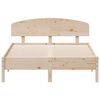vidaXL Estructura de cama sin colch&oacute;n madera maciza de pino 135x190 cm