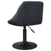 vidaXL Sillas de comedor giratorias 6 unidades terciopelo gris oscuro
