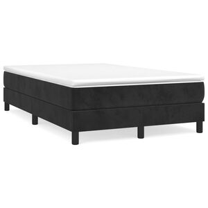 vidaXL Estructura de cama con somier terciopelo negro 120x200 cm