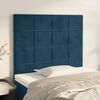 vidaXL Cabecero de cama azul oscuro 90x5x118/128 cm Terciopelo