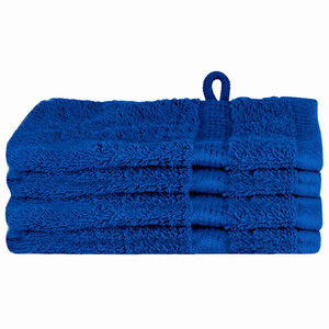 vidaXL Toalla de Invitado SOLUND 4 uds. Azul 15 x 21 cm 550 gsm