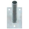 vidaXL Soporte de Bandera Plateado 10,5 x 7,5 x 2,5 cm Acero