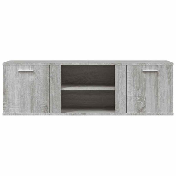 vidaXL Mueble de TV de madera de ingenier&iacute;a gris sonoma 120x34x37 cm