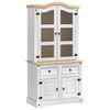 vidaXL Aparador CORONA 100 x 48,5 x 179 cm Madera de pino macizo