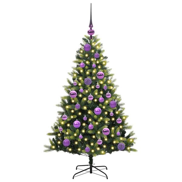 vidaXL &Aacute;rbol de Navidad Artificial Articulado 150 LEDs Verde 120 cm