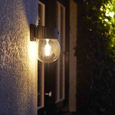 Luxform Lámpara solar LED inteligente de pared para jardín Nice 300 lm