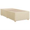 vidaXL Cama box spring con colch&oacute;n tela color crema 90x190 cm
