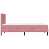 vidaXL Estructura de cama con colch&oacute;n Rosa 80 x 200 cm Terciopelo