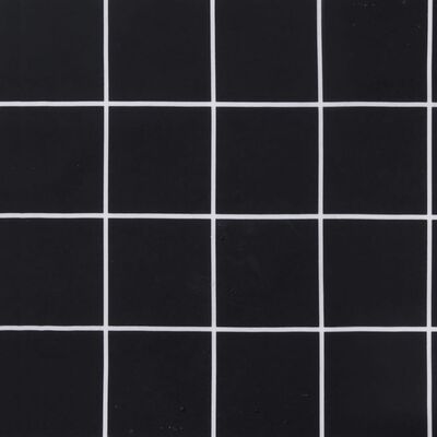 vidaXL Cojín para palés tela Oxford a cuadros negro 60x60x8 cm