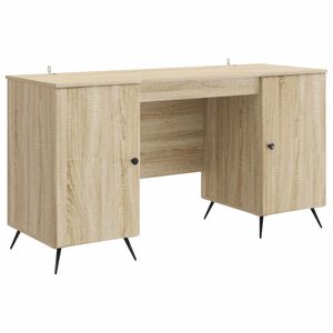 vidaXL Escritorio Roble Sonoma 142,5 x 50 x 75 cm Madera de Ingenier&iacute;a