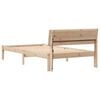 vidaXL Estructura de cama Marr&oacute;n 90 x 190 cm Madera de pino macizo