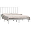 vidaXL Estructura de cama sin colch&oacute;n madera de pino blanca 140x190 cm