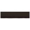 vidaXL Estante pared madera roble tratada marr&oacute;n oscuro 220x50x(2-6)cm