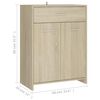 vidaXL Armario de baño madera contrachapada roble Sonoma 60x33x80 cm