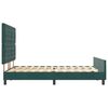 vidaXL Cama tipo Box Spring Verde oscuro 140 x 200 cm Terciopelo
