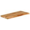 vidaXL Tablero de mesa borde natural madera maciza mango 90x30x3,8 cm