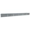 vidaXL Arriate de acero galvanizado gris 600x80x45 cm