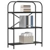 vidaXL Estante de libros Roble Negro 80 x 30 x 109 cm