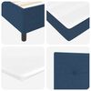 vidaXL Cama tipo Box Spring con colch&oacute;n Azul 180 x 200 cm tela