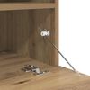 vidaXL Unidad de Pared para TV con LED 4 pcs Roble artesanal