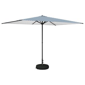 vidaXL Paraguas de Jard&iacute;n con Base 200 x 300 cm Poli&eacute;ster Rectangular