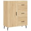 vidaXL Aparador alto madera contrachapada color roble 69,5x34x180 cm