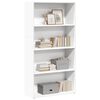 vidaXL Estanter&iacute;a de madera de ingenier&iacute;a blanca 80x30x152 cm