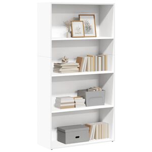 vidaXL Estanter&iacute;a de madera de ingenier&iacute;a blanca 80x30x152 cm