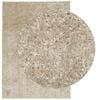 vidaXL Alfombra pelo largo aspecto brillante ISTAN beige 160x230 cm