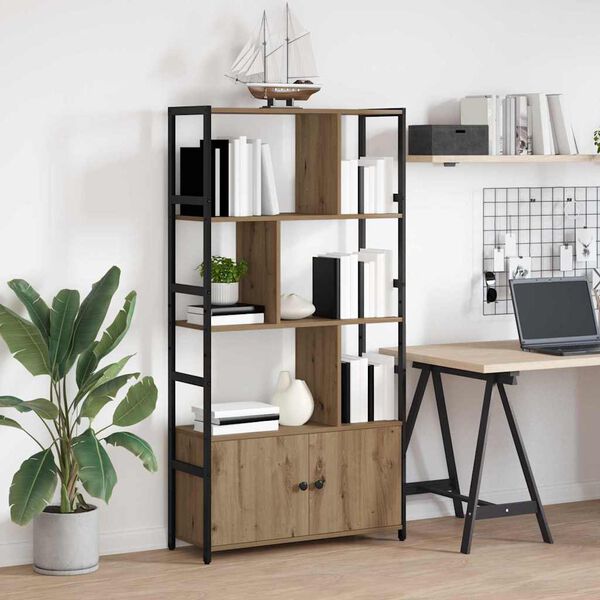 vidaXL Estante de libros Roble artesanal 80 x 30 x 155,5 cm