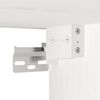 vidaXL Armario de pared de madera maciza de pino blanco 100x30x35 cm