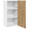 vidaXL Mueble colgante con puerta Roble Artesano y 50 x 31 x 100 cm